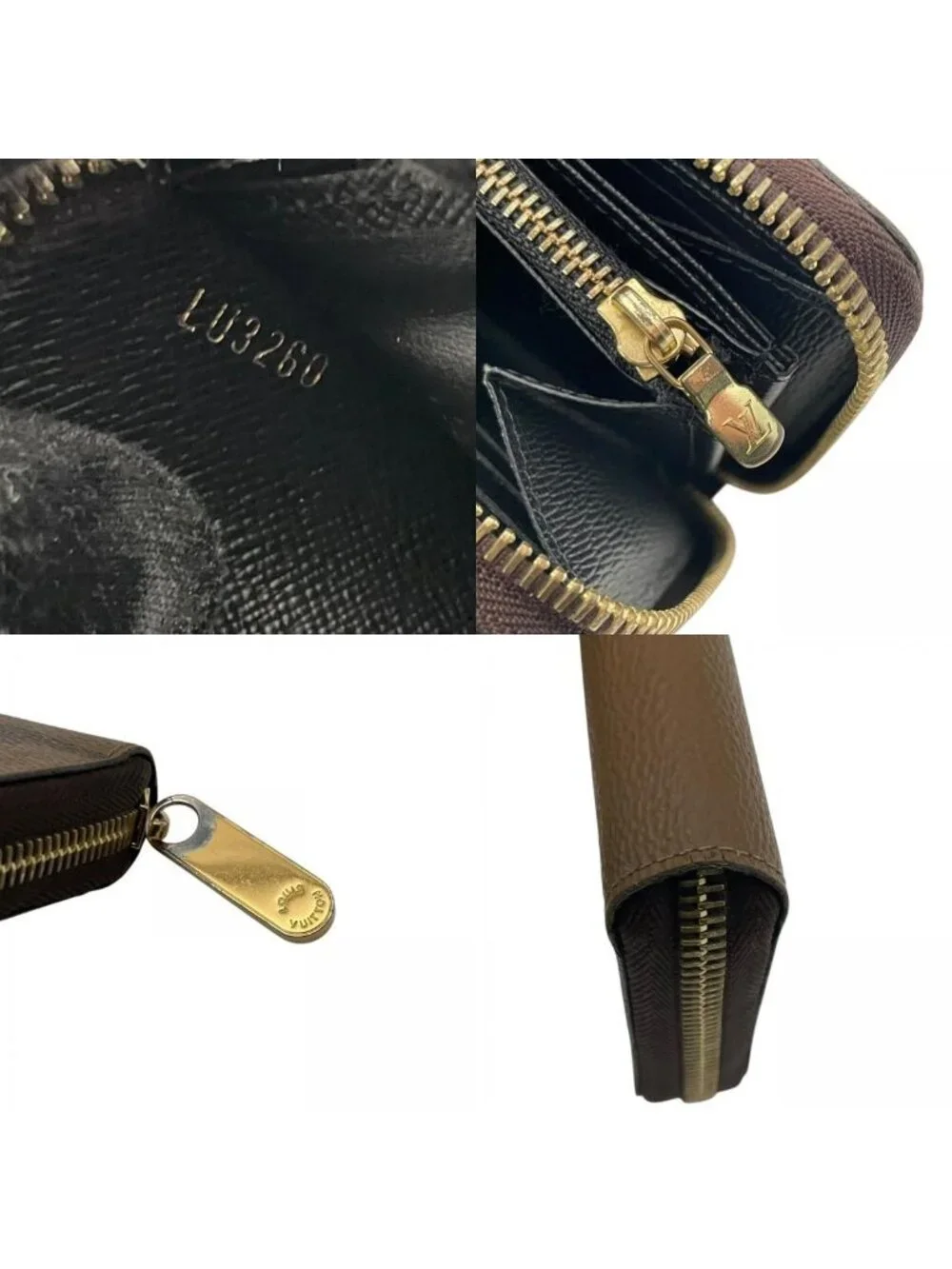 Louis Vuitton Zippy Wallet Monogram Giant Reverse Zip Around Brown